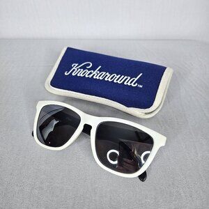 KNOCKAROUND Premiums White Framed Sunglasses with Case